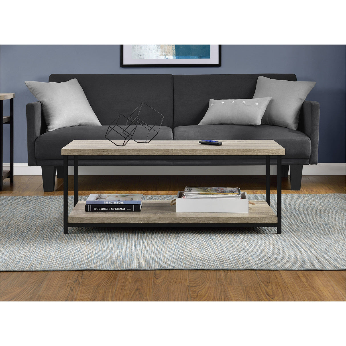 Dorel Home Elmwood Range Coffee Table in Distressed Grey Oak