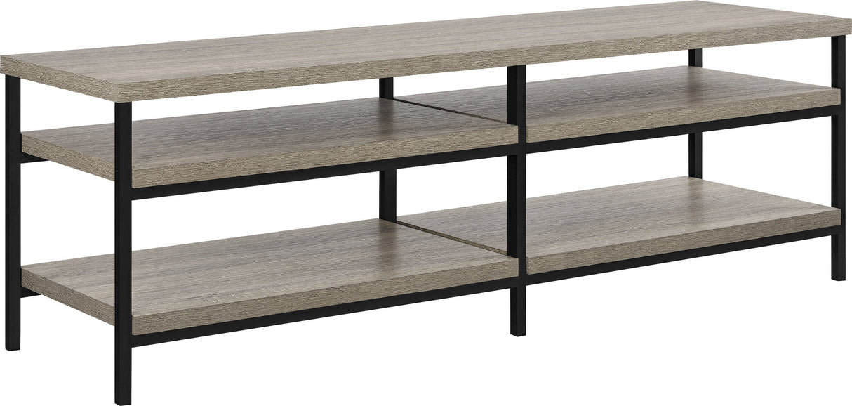 Dorel Home Elmwood Range TV Stand in Distressed Grey Oak