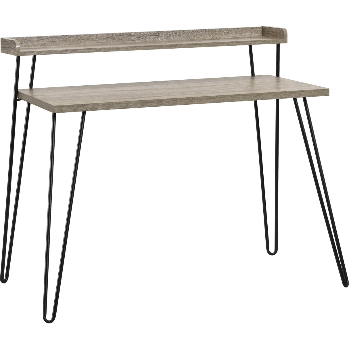 Dorel Home Haven Retro Desk in Distressed Grey Oak