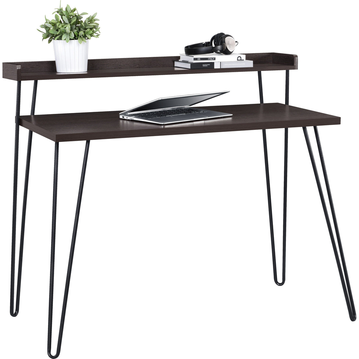 Dorel Home Haven Retro Desk in Espresso