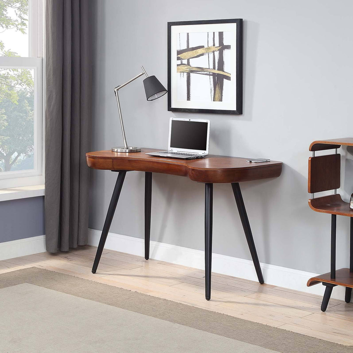 Jual San Francisco 1100mm Wide Walnut Desk (PC714 DESK WALNUT)