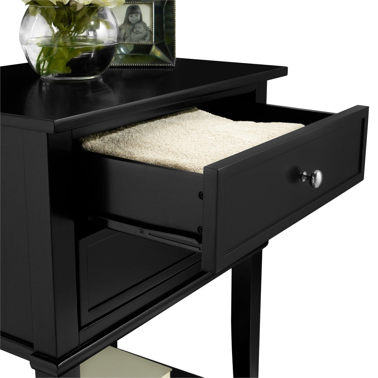 Dorel Home Franklin Range Accent Table in Black