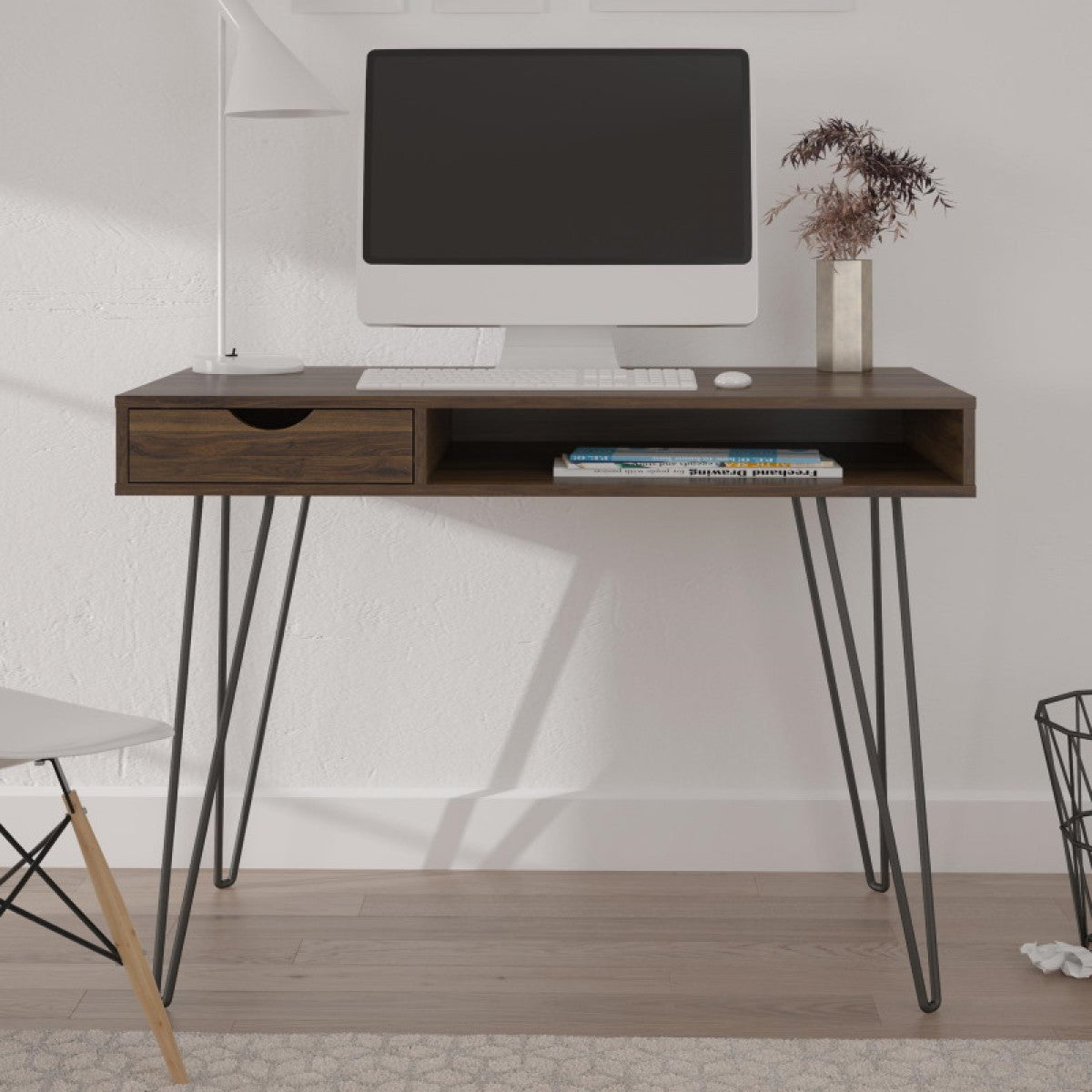 Novogratz Concord Walnut Home Office Desk (2421222COMNUK)