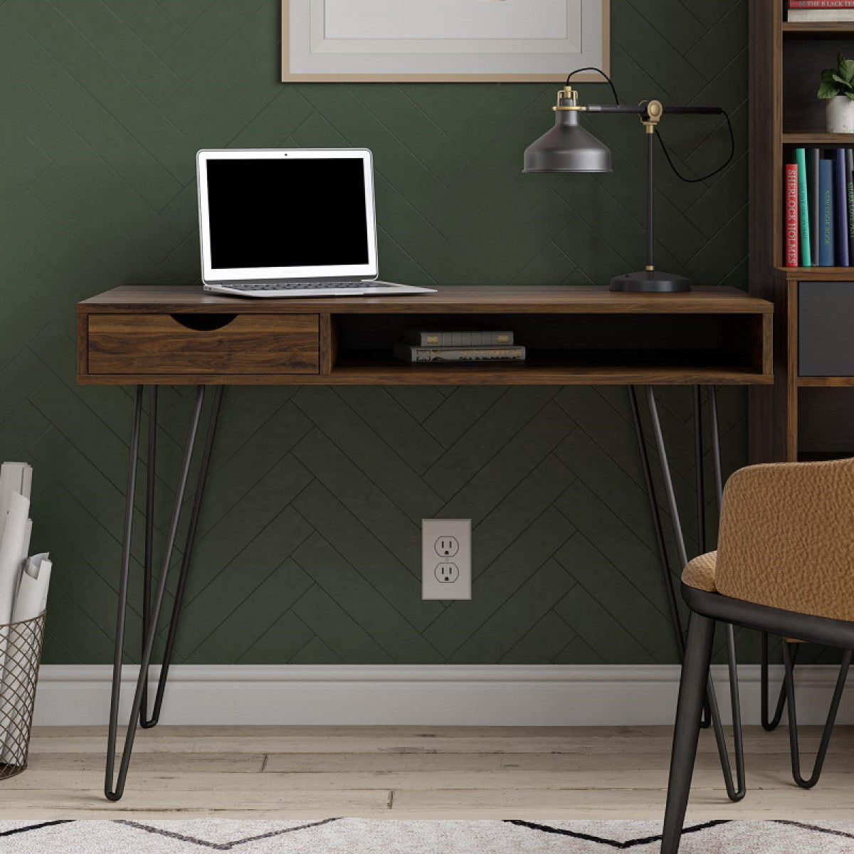 Novogratz Concord Walnut Home Office Desk (2421222COMNUK)