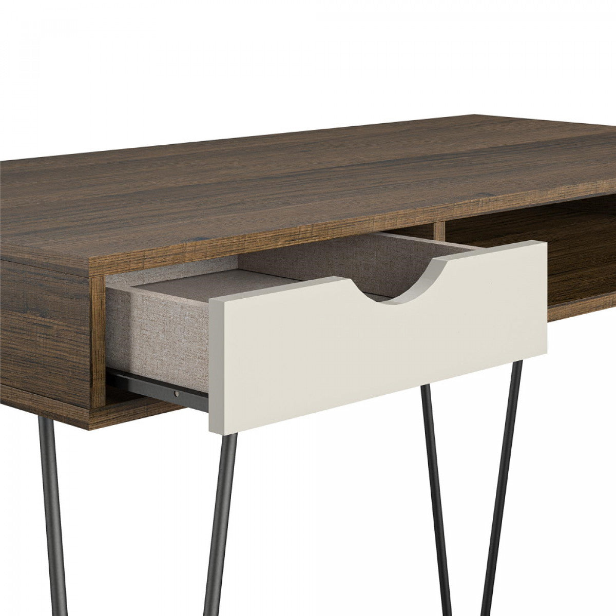 Novogratz Concord Brown Oak Home Office Desk (2421322COMNUK)