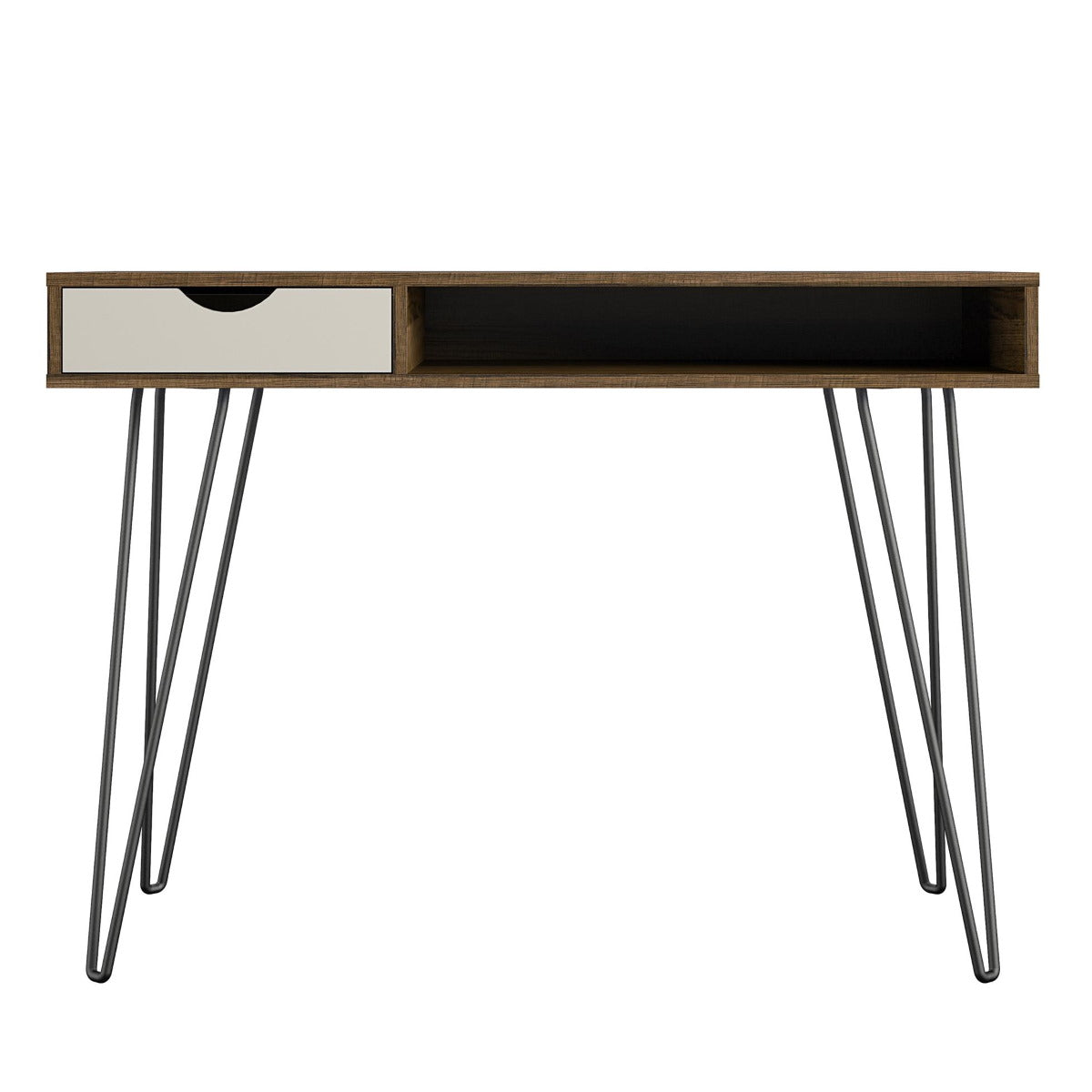 Novogratz Concord Brown Oak Home Office Desk (2421322COMNUK)