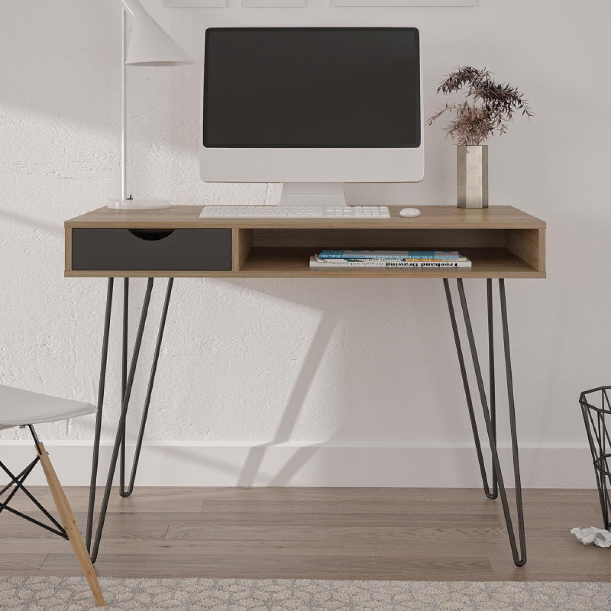 Novogratz Concord Natural Home Office Desk (2421348COMNUK)