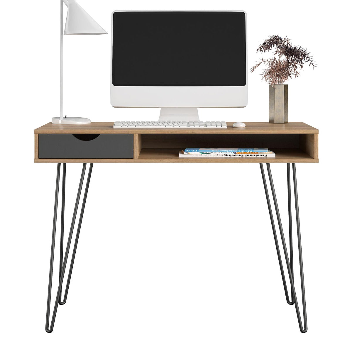 Novogratz Concord Natural Home Office Desk (2421348COMNUK)