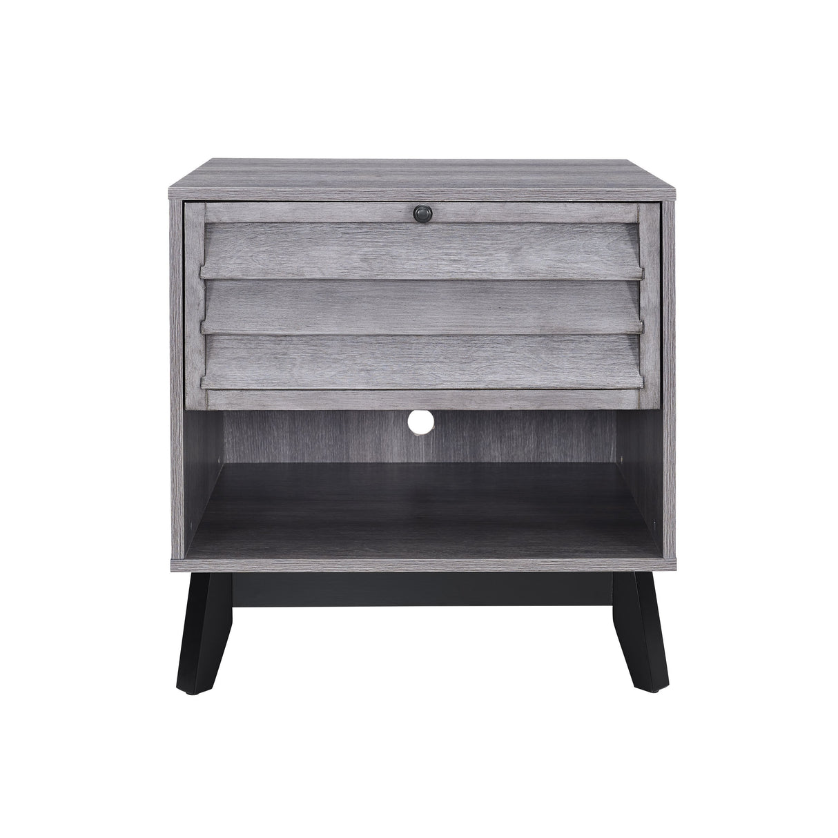Dorel Home Vaughn Range Accent Table in Grey Oak
