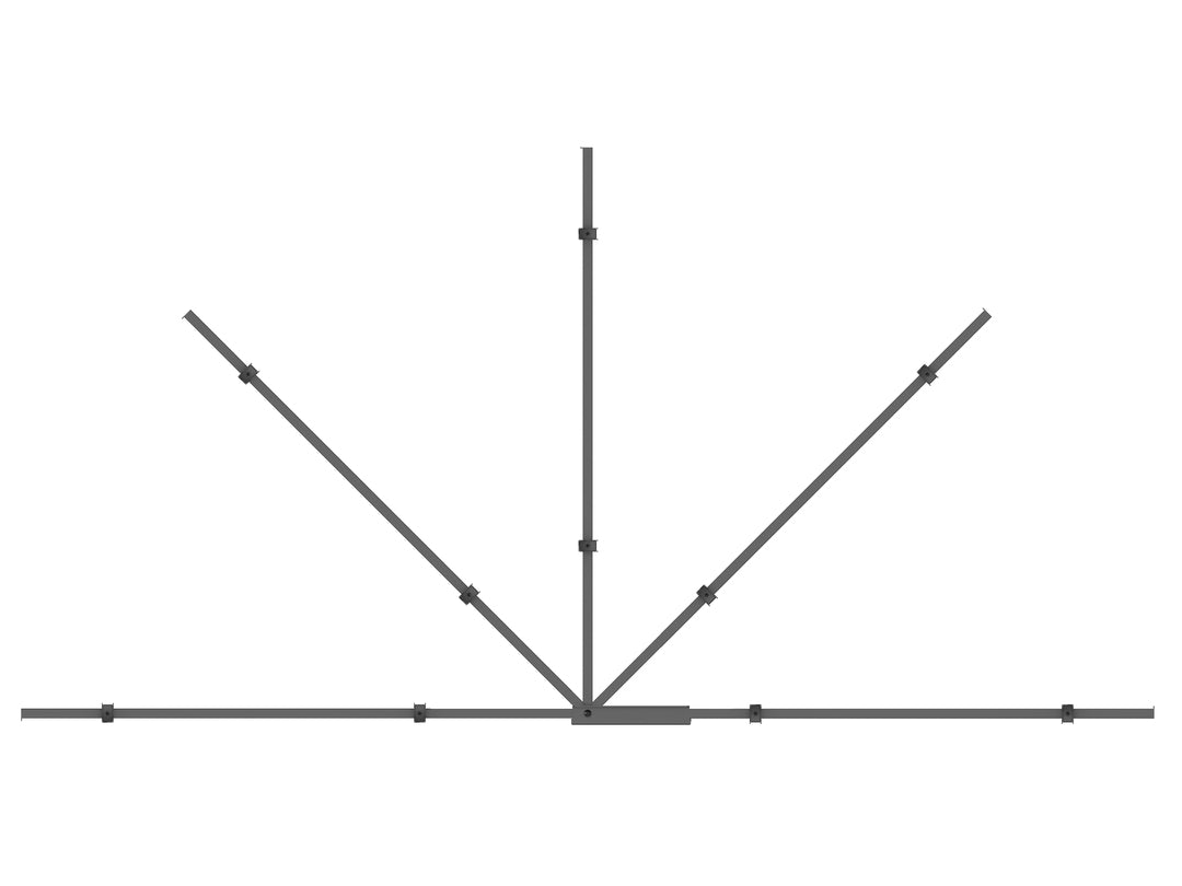 Multibrackets M Universal Swing Arm TV Bracket 180 Degrees Extra Large Black