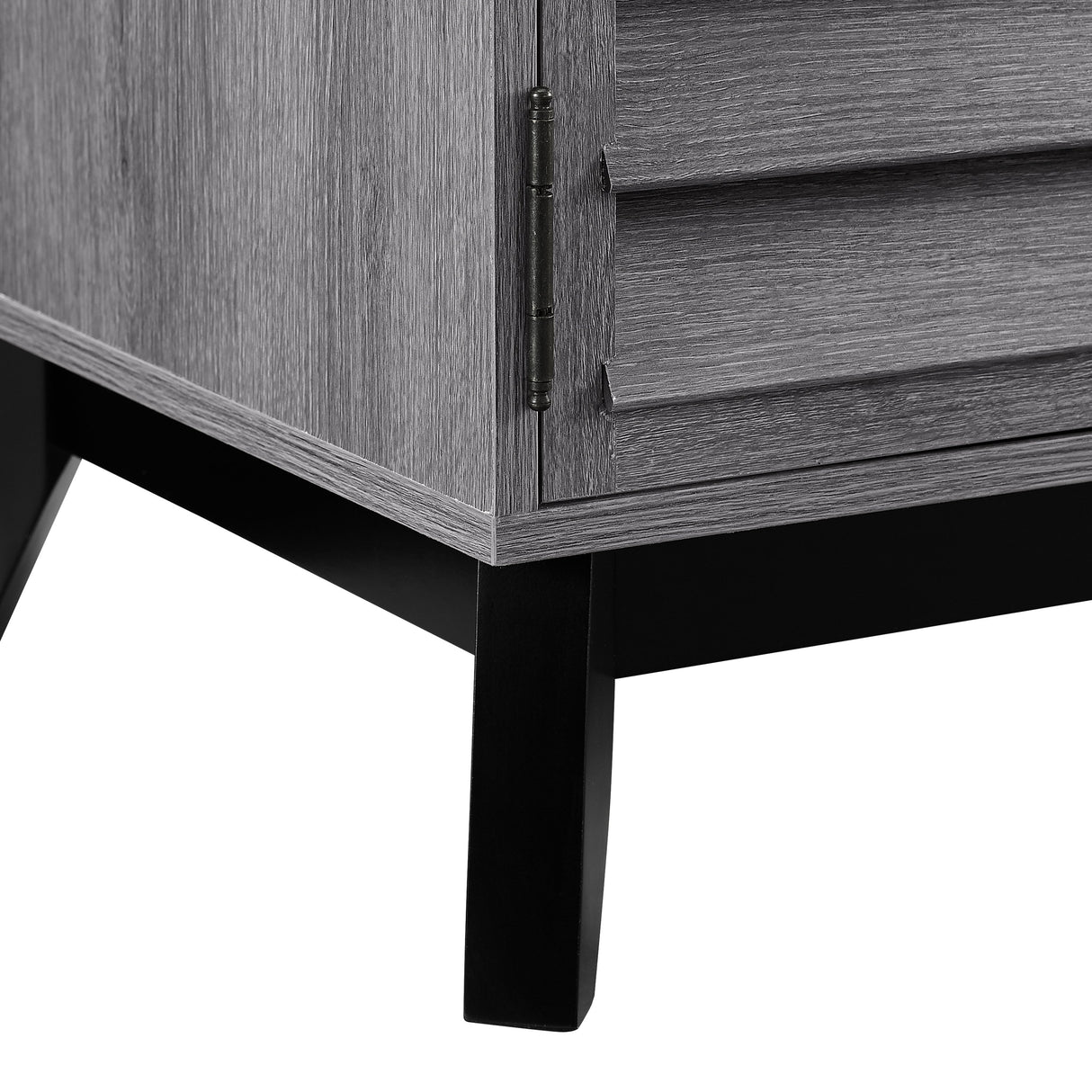 Dorel Home Vaughn Range Wine Cabinet in Grey Oak