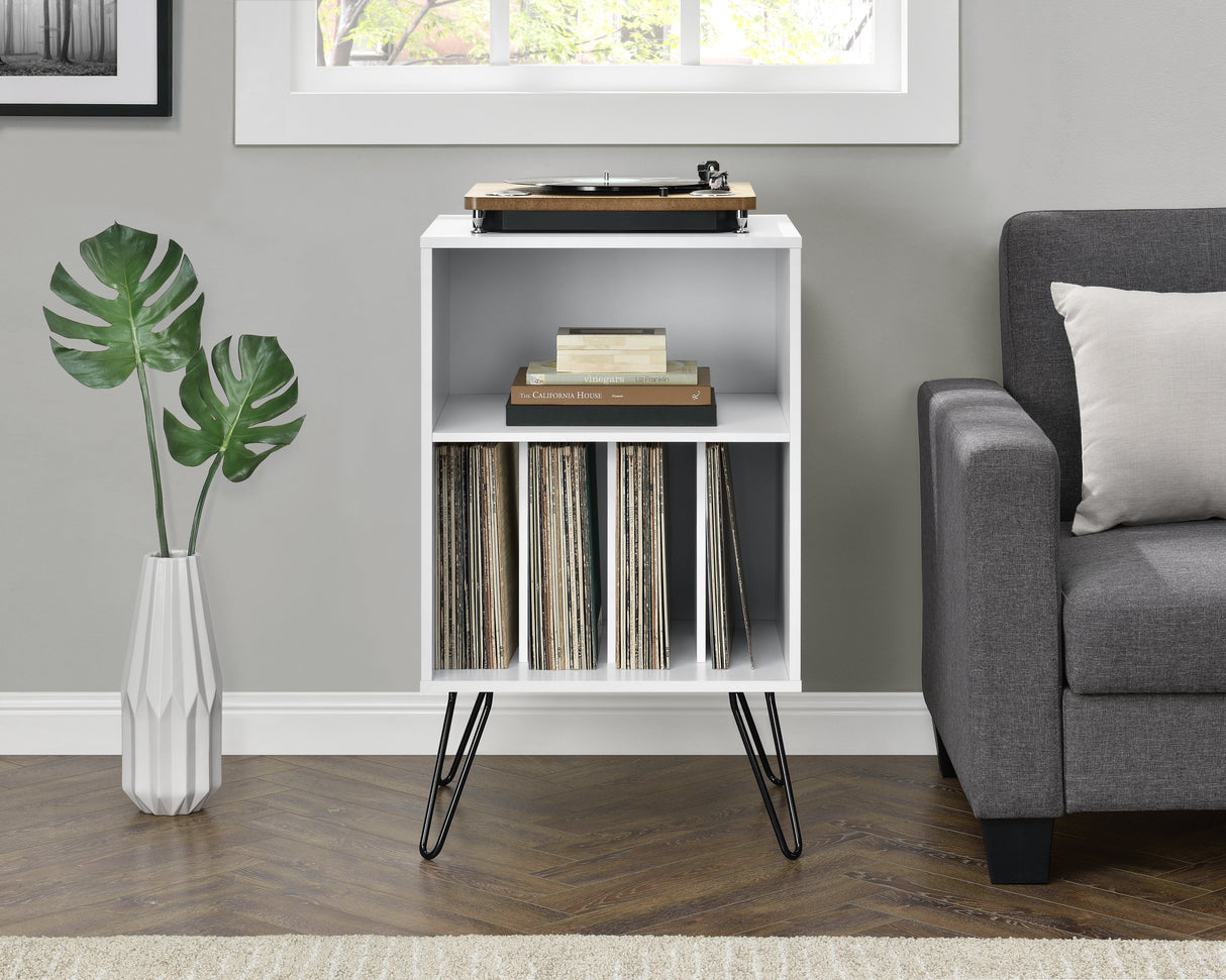 Dorel Home Concord Range Turntable Stand in White