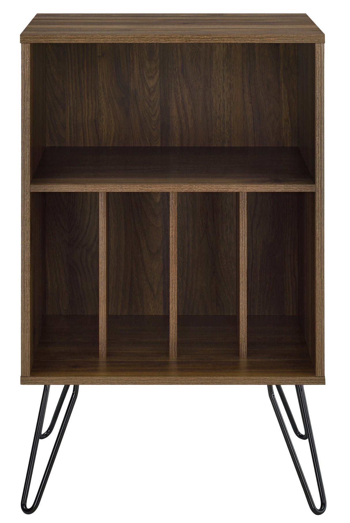 Dorel Home Concord Range Turntable Stand in Walnut