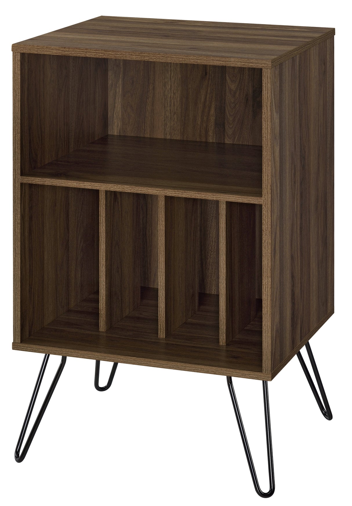 Dorel Home Concord Range Turntable Stand in Walnut