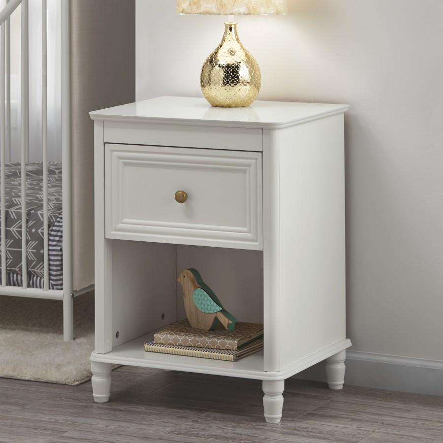 Dorel Home Piper Kids Bedside Table in Cream