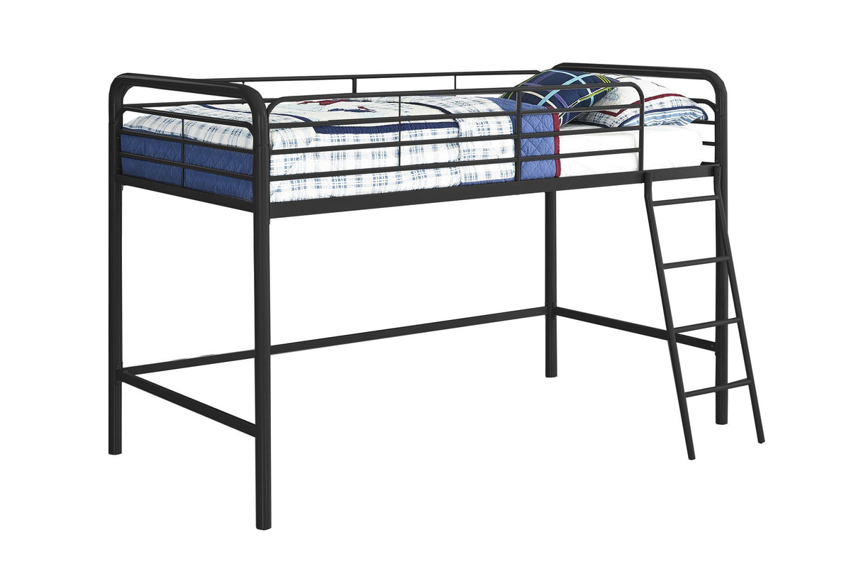 Dorel Home Single Midsleeper Bunk Bed in Black