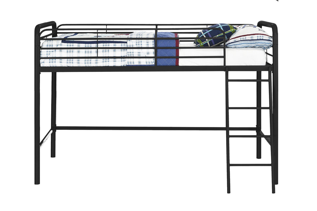Dorel Home Single Midsleeper Bunk Bed in Black