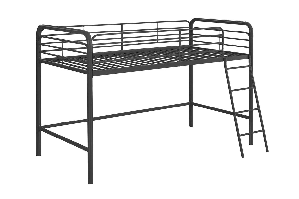 Dorel Home Single Midsleeper Bunk Bed in Black