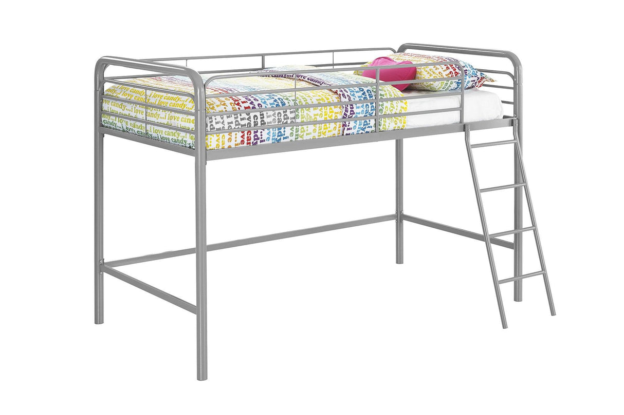Dorel Home Single Midsleeper Bunk Bed in Grey