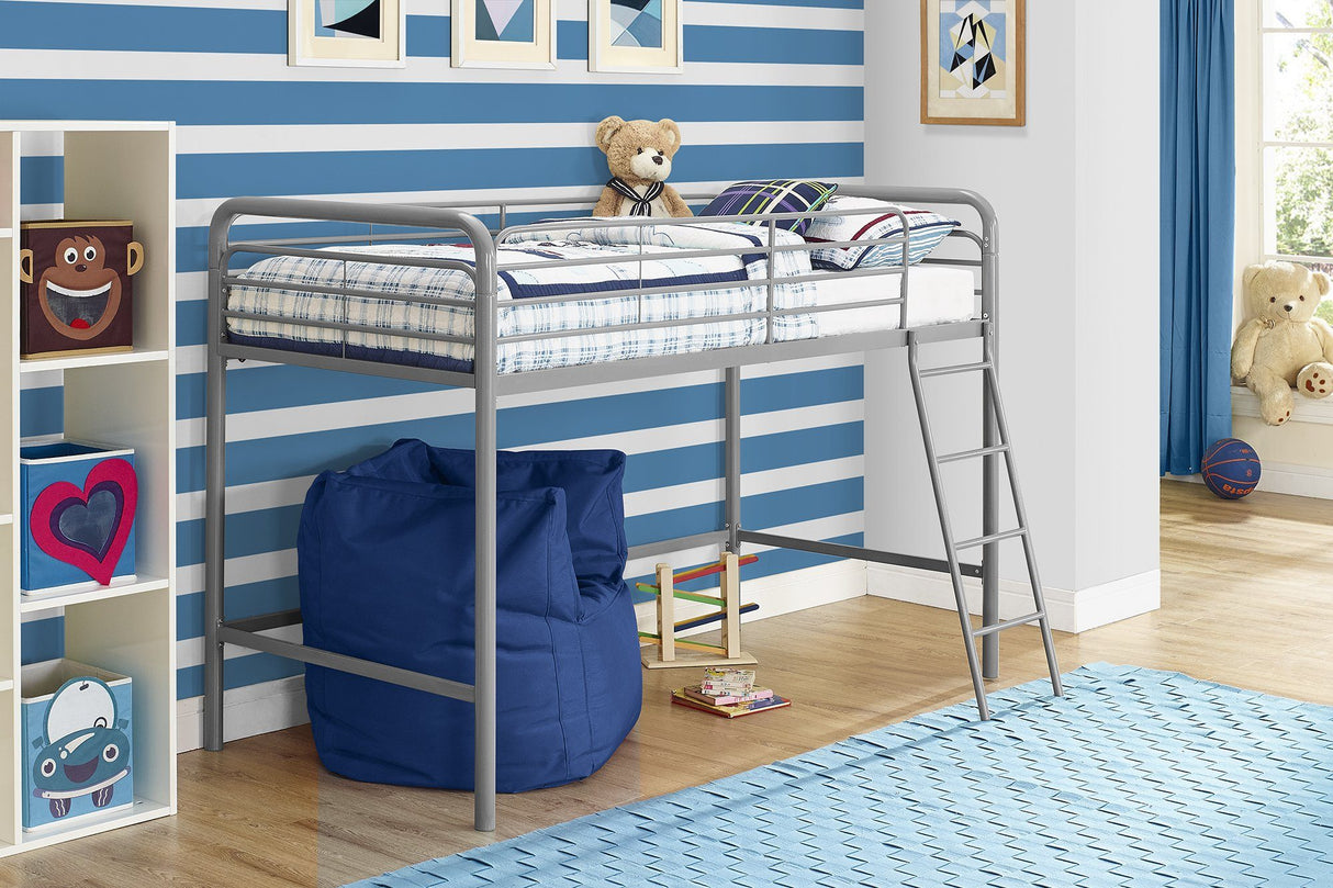 Dorel Home Single Midsleeper Bunk Bed in Grey