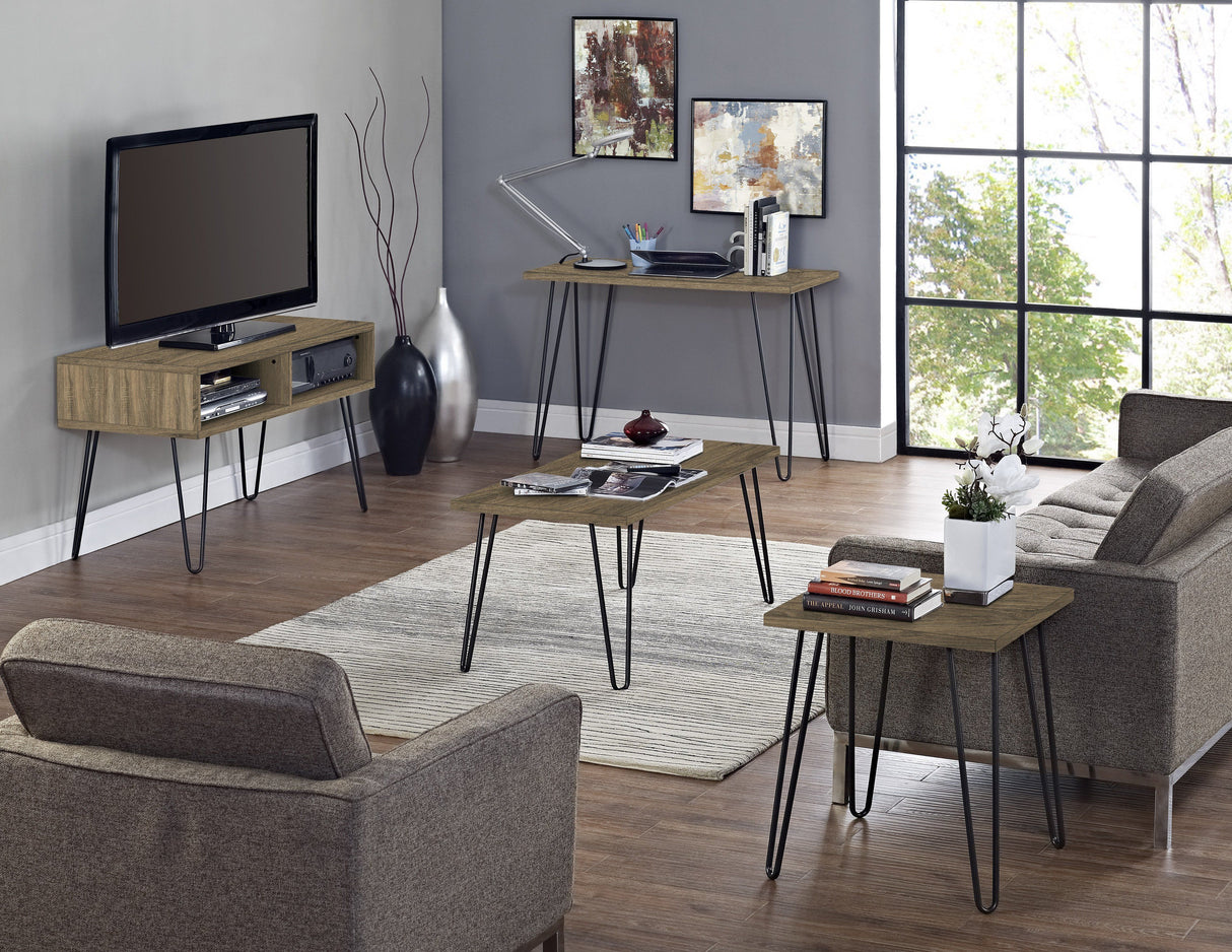 Dorel Home Owen Range Retro Desk in Walnut