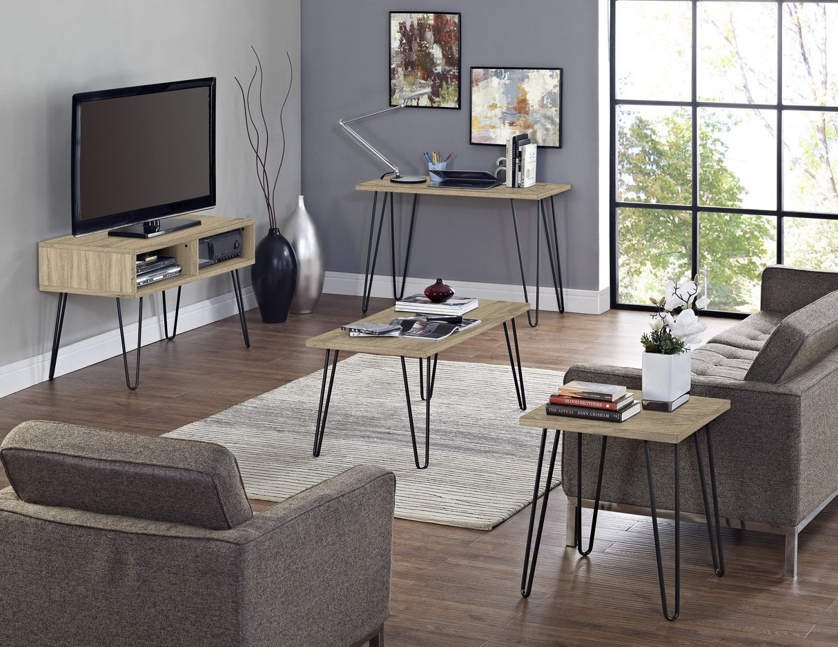 Dorel Home Owen Range Retro Coffee Table in Rustic Oak