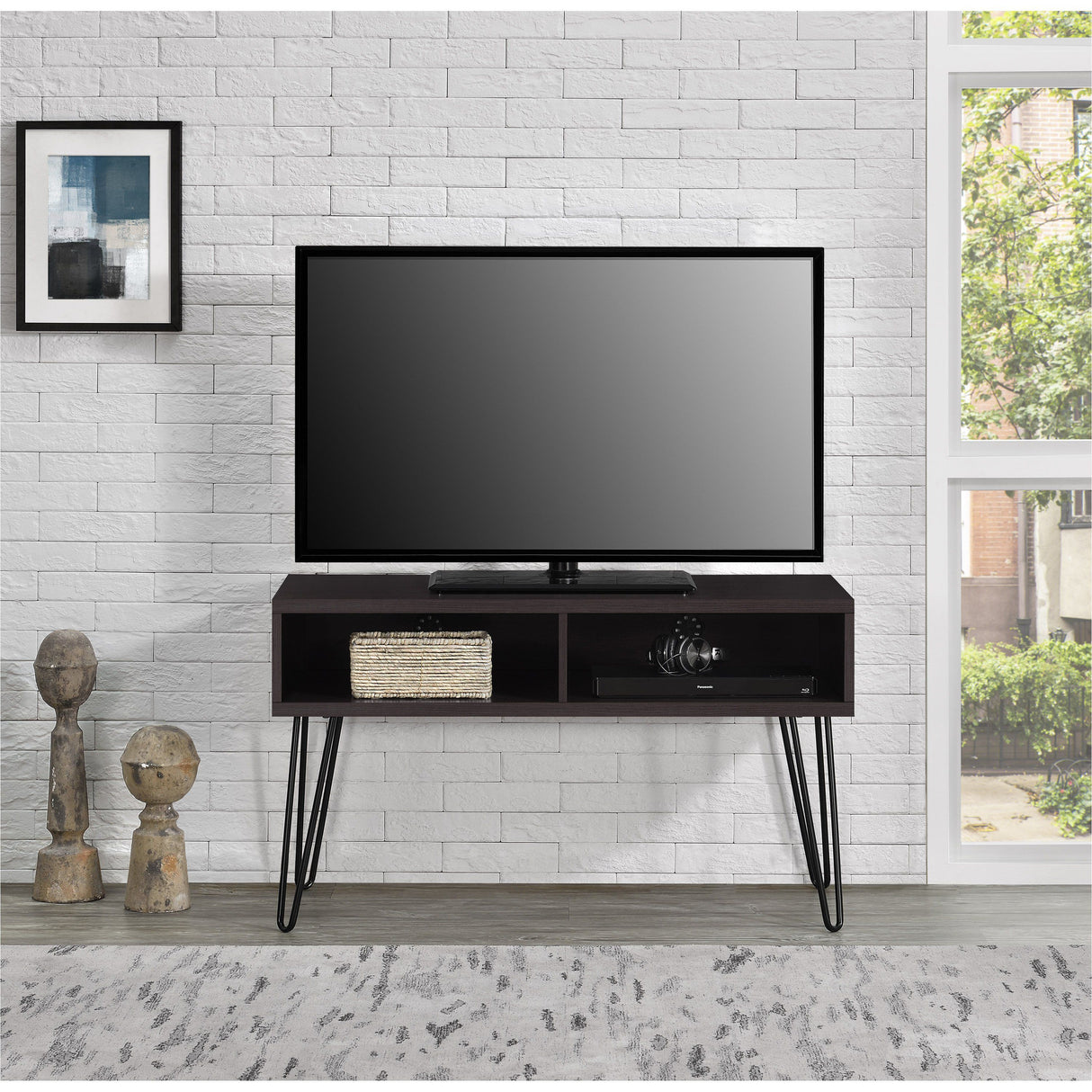 Dorel Home Owen Range Retro TV Stand in Espresso