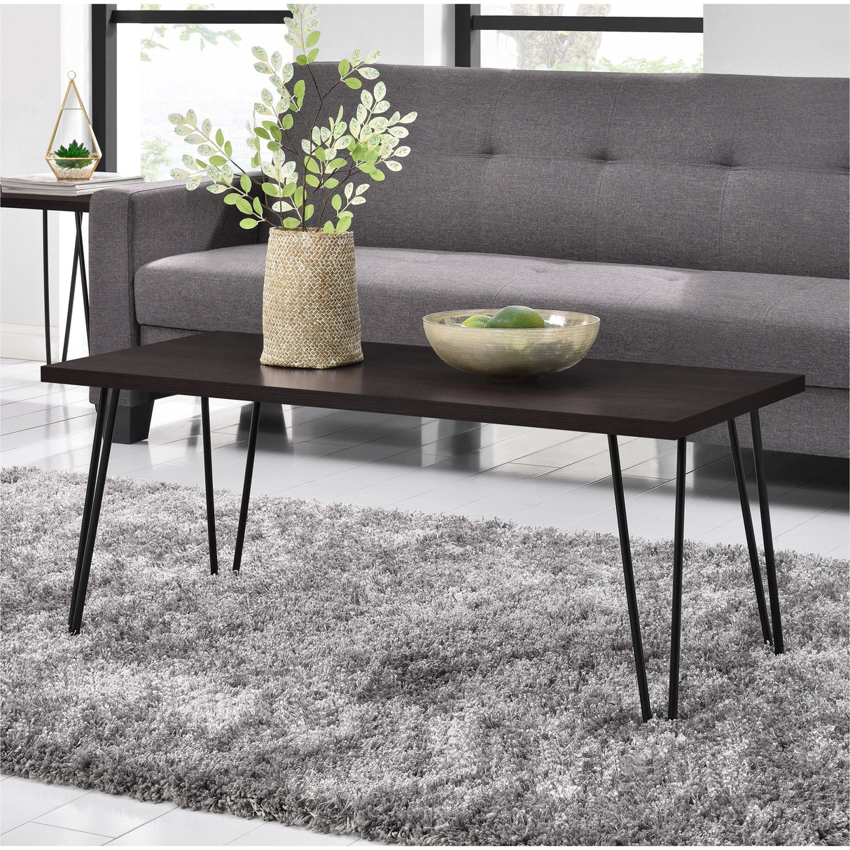 Dorel Home Owen Range Retro Coffee Table in Espresso