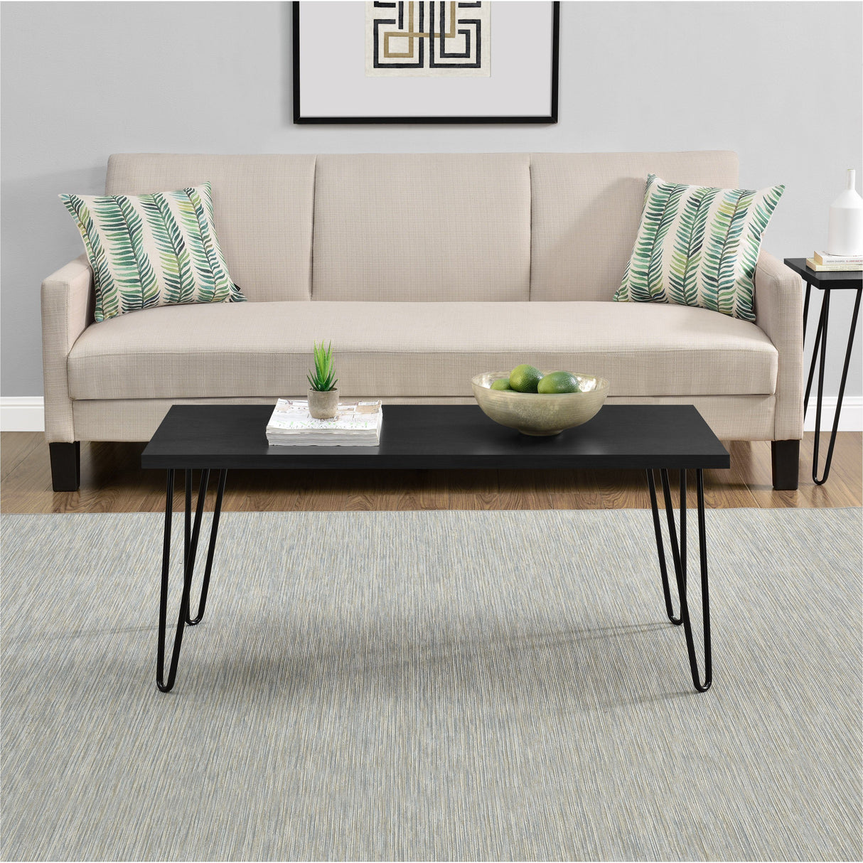 Dorel Home Owen Range Retro Coffee Table in Black Oak