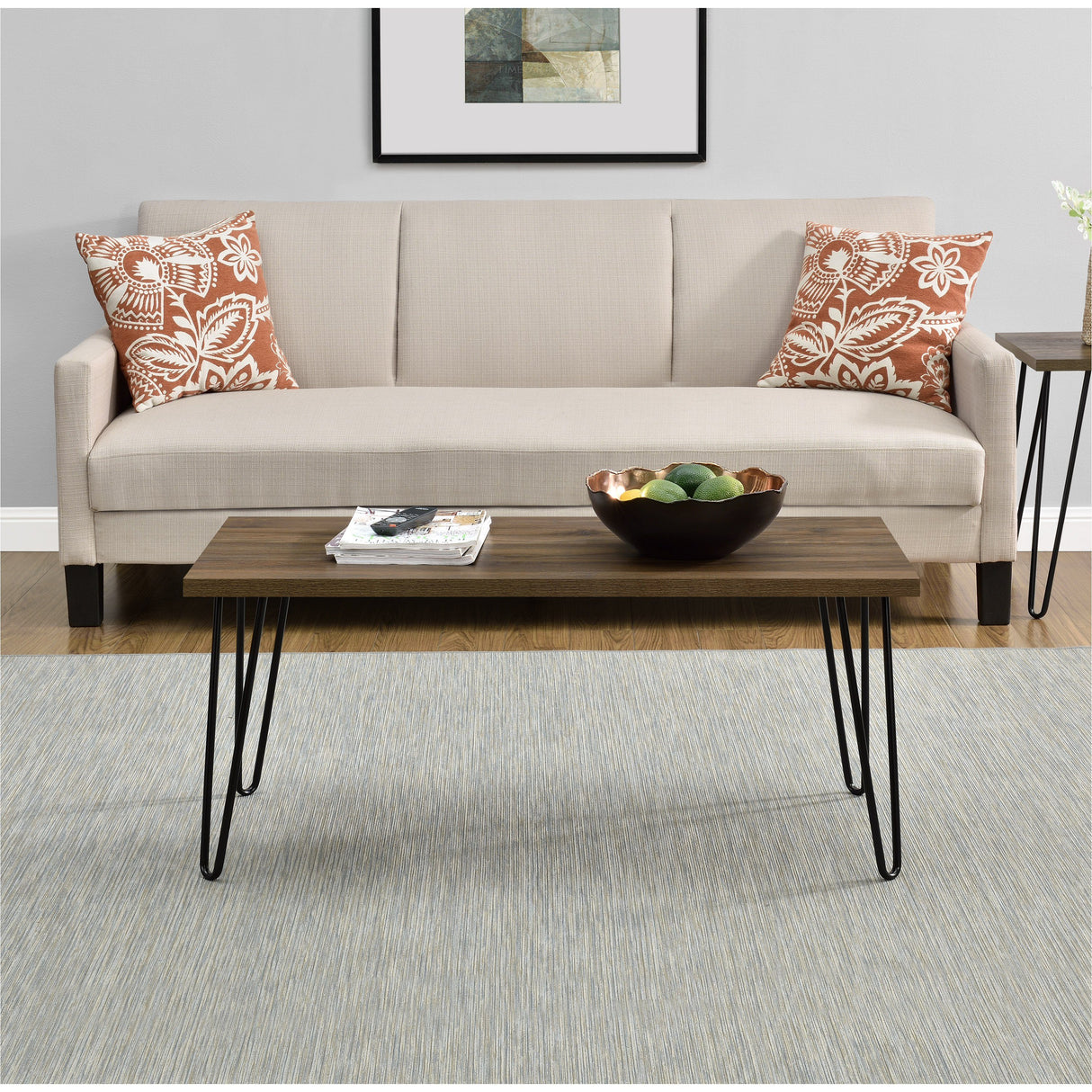 Dorel Home Owen Range Retro Coffee Table in Walnut