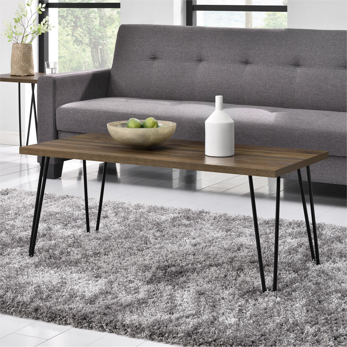 Dorel Home Owen Range Retro Coffee Table in Walnut