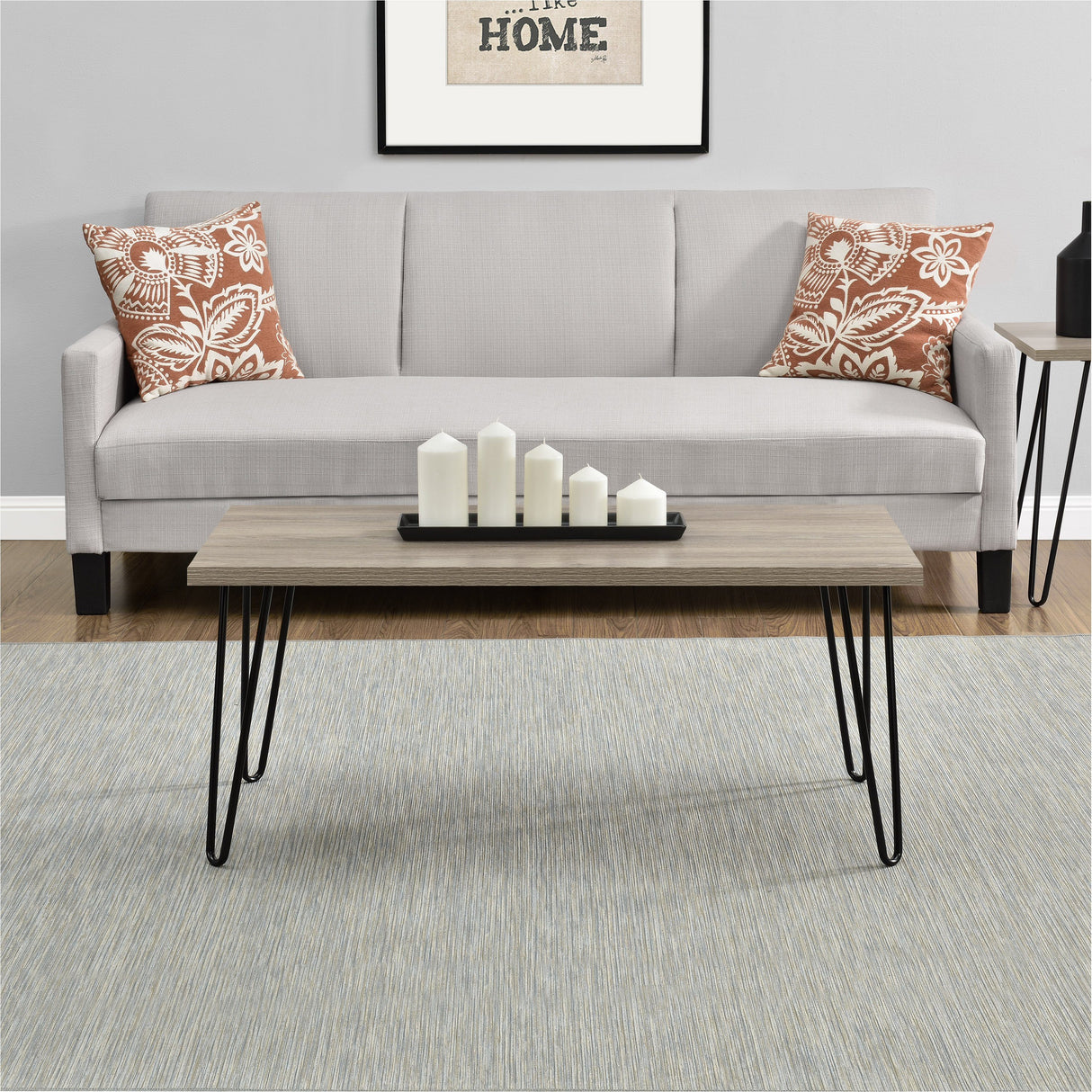 Dorel Home Owen Range Retro Coffee Table in Rustic Oak