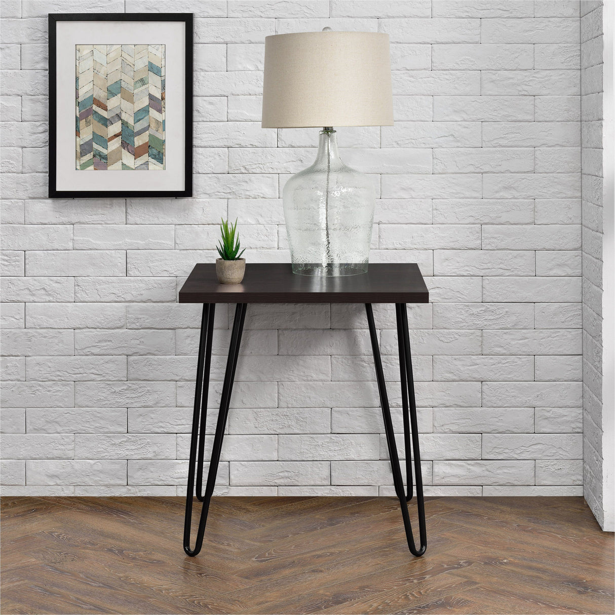 Dorel Home Owen Range Retro End Table in Espresso