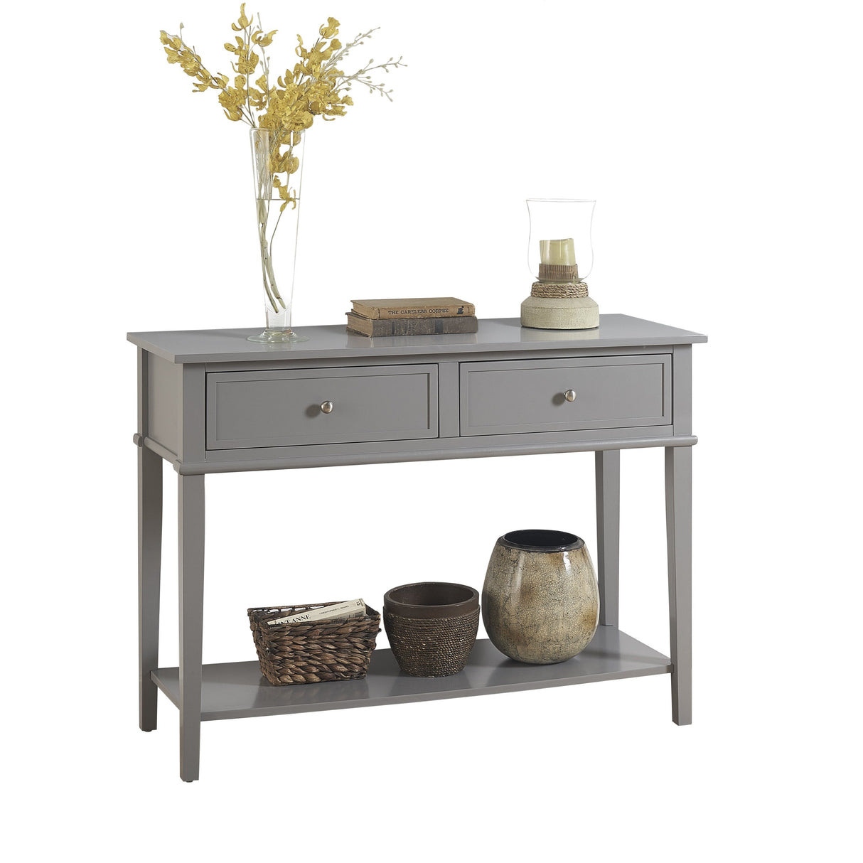 Dorel Home Franklin Range Console Table in Grey