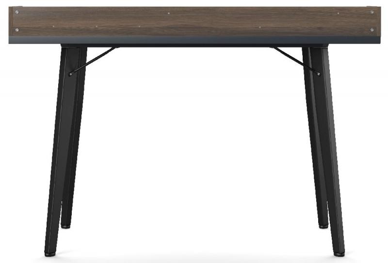 Alphason Memphis Charcoal Grey and Walnut Writing Desk (AW3615GRY)