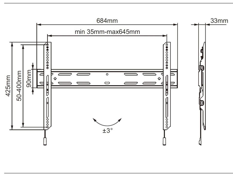 Multibrackets M Universal Outdoor Fixed TV Bracket