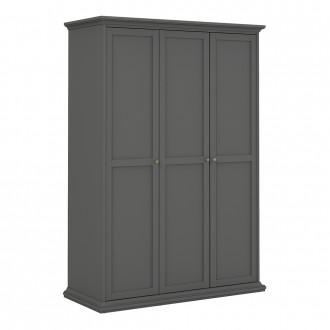 Furniture To Go Paris 3 Door Wardrobe in Matt Grey (70175353IG)
