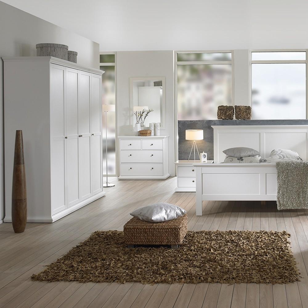 Furniture To Go Paris 4 Door Wardrobe in White (7017535449)