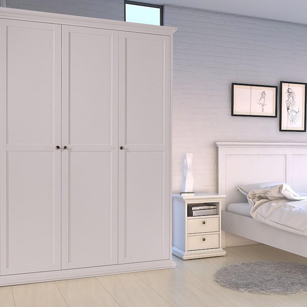 Furniture To Go Paris 4 Door Wardrobe in White (7017535449)