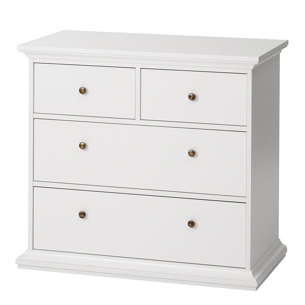 Furniture To Go Paris 4-Drawer Chest in White (701767164949)