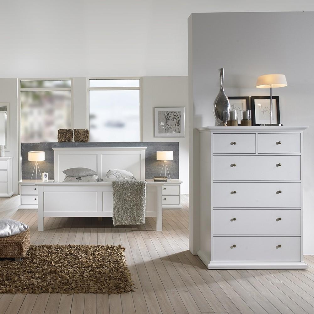 Furniture To Go Paris 6-Drawer Chest in White (701767184949)