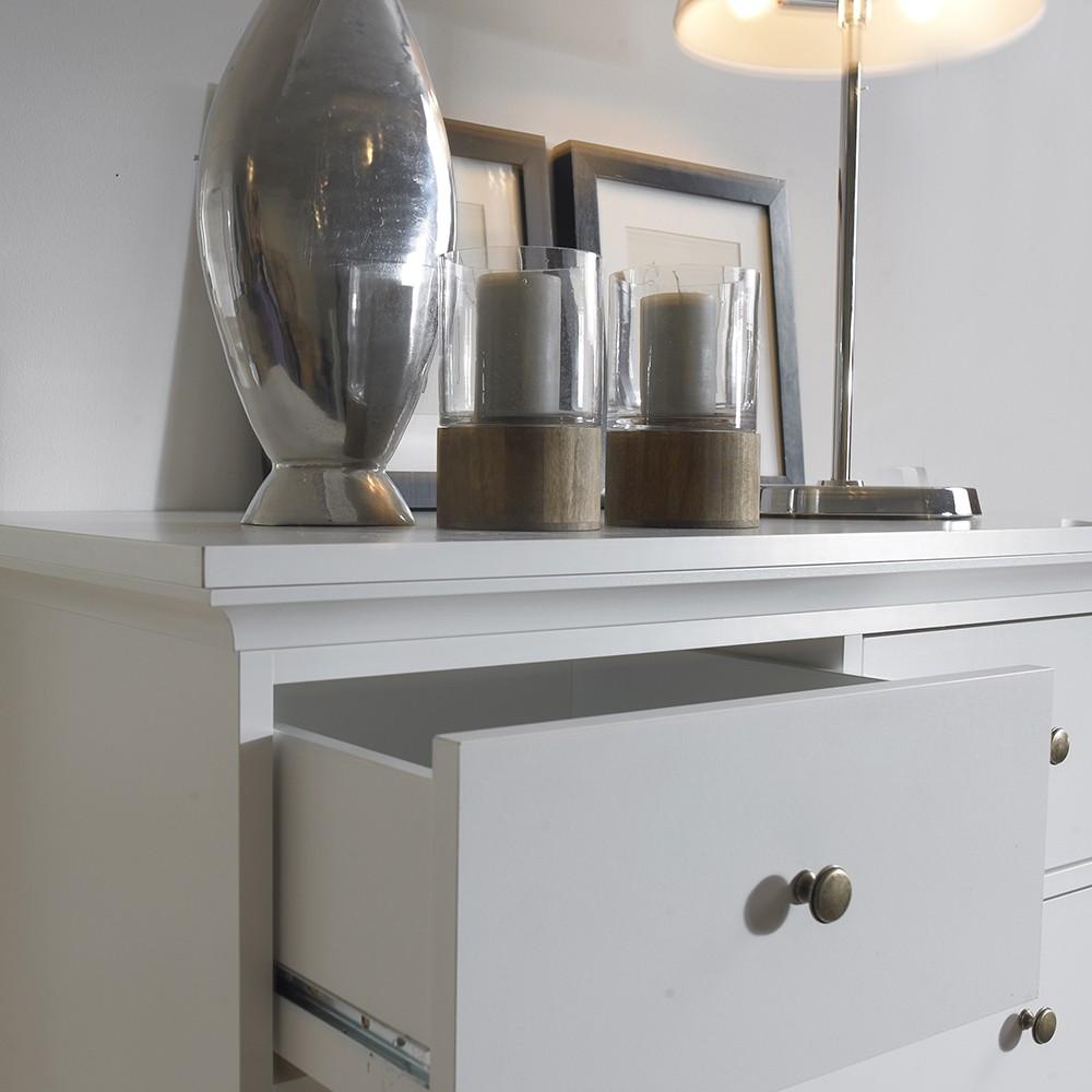Furniture To Go Paris 6-Drawer Chest in White (701767184949)