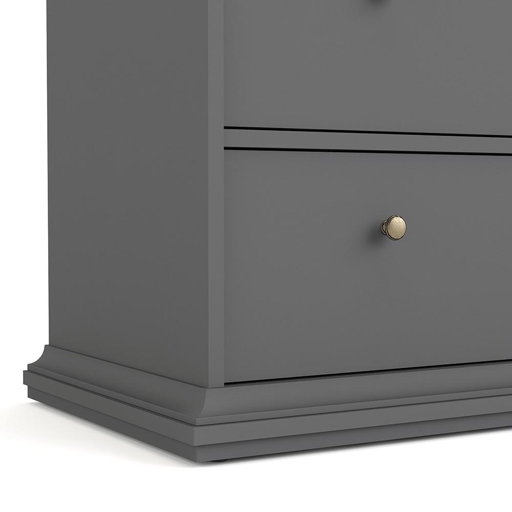 Furniture To Go Paris 6-Drawer Chest in Matt Grey (70176718IGIG)