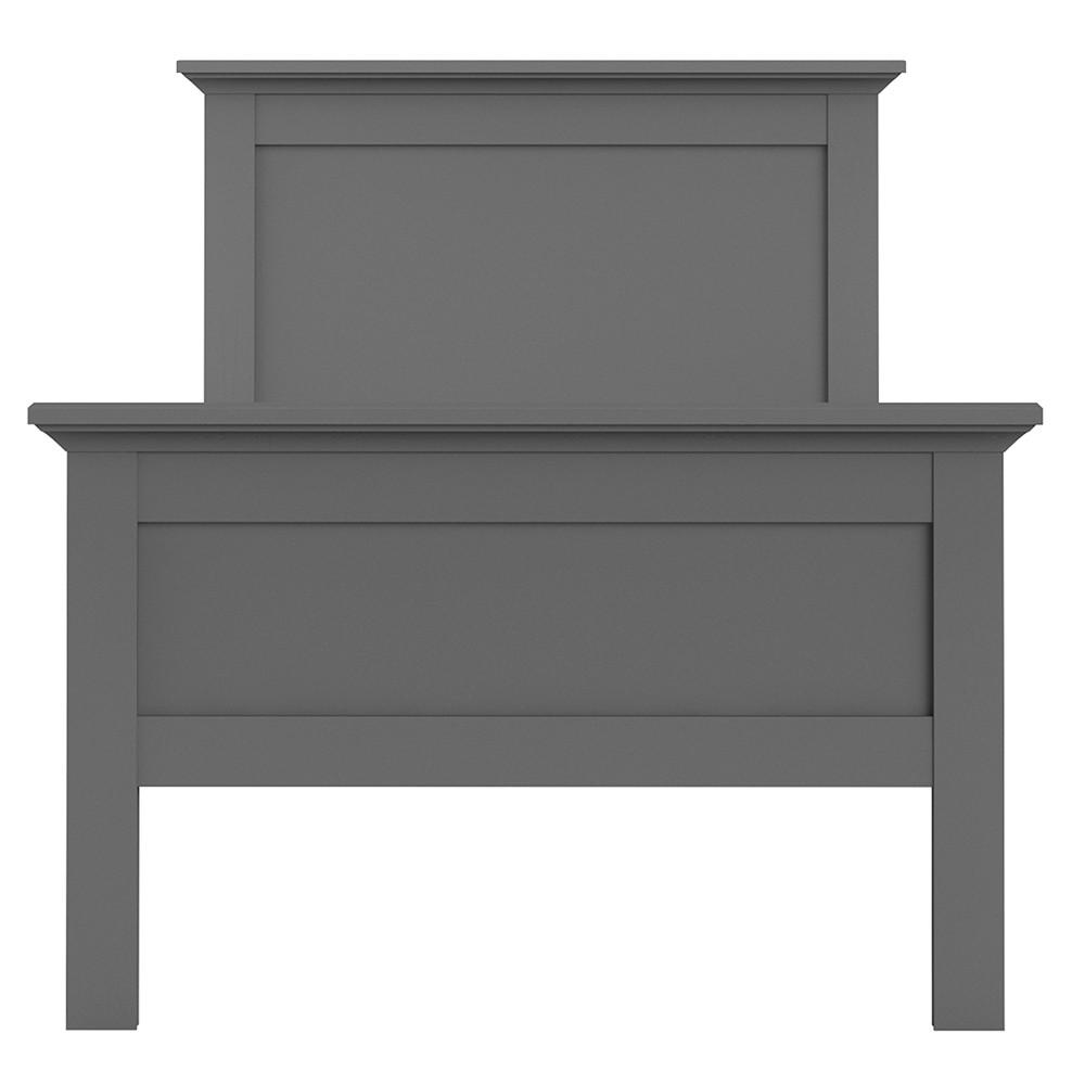 Furniture To Go Paris Single Bed in Matt Grey (70177801IG)