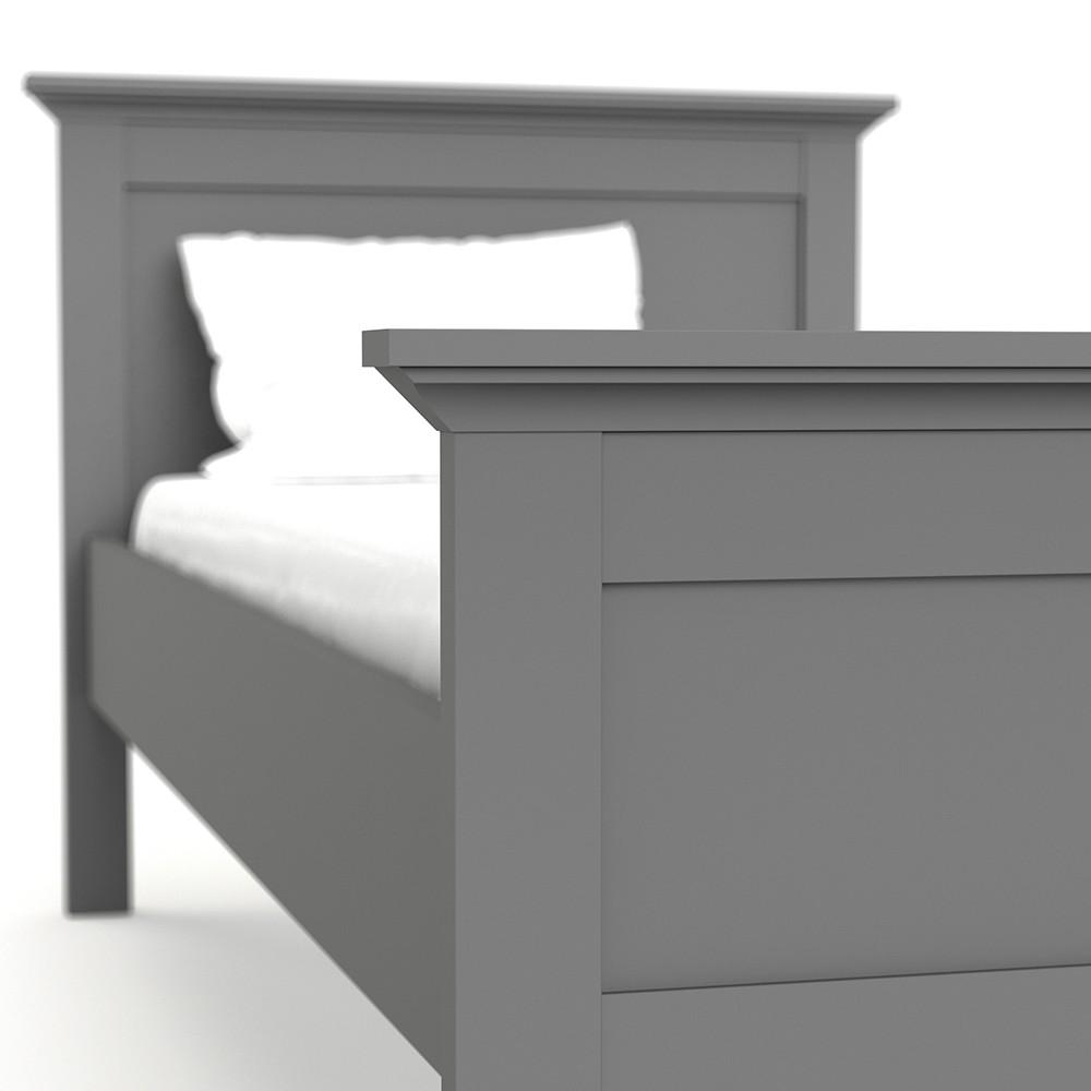 Furniture To Go Paris Single Bed in Matt Grey (70177801IG)