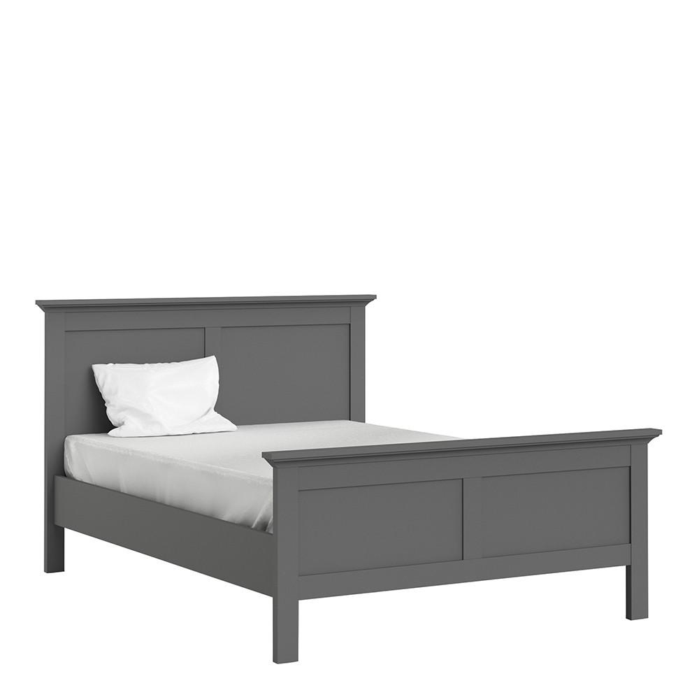 Furniture To Go Paris Double Bed in Matt Grey (70177802IG)