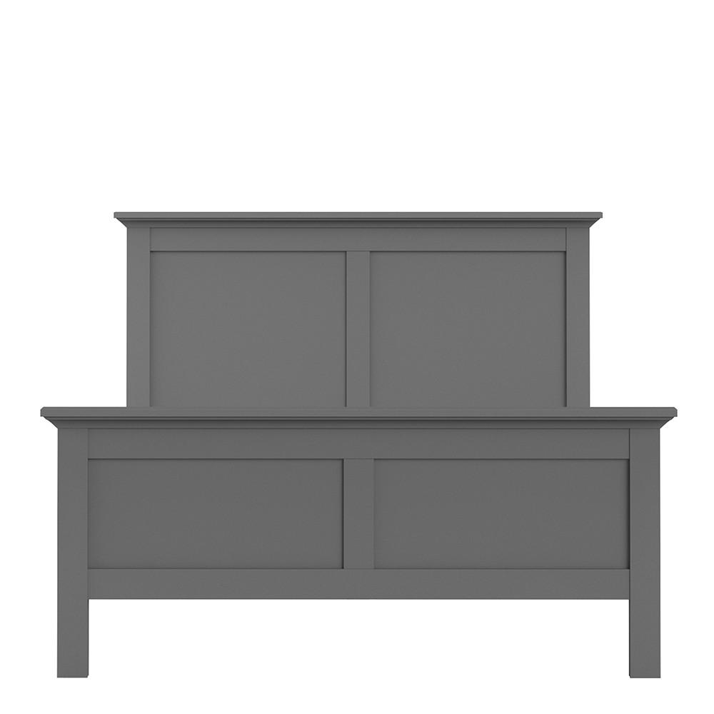 Furniture To Go Paris Double Bed in Matt Grey (70177802IG)