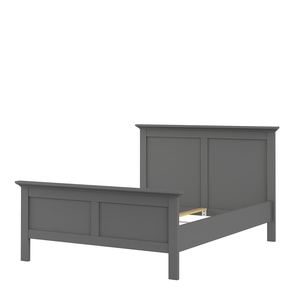 Furniture To Go Paris Double Bed in Matt Grey (70177802IG)
