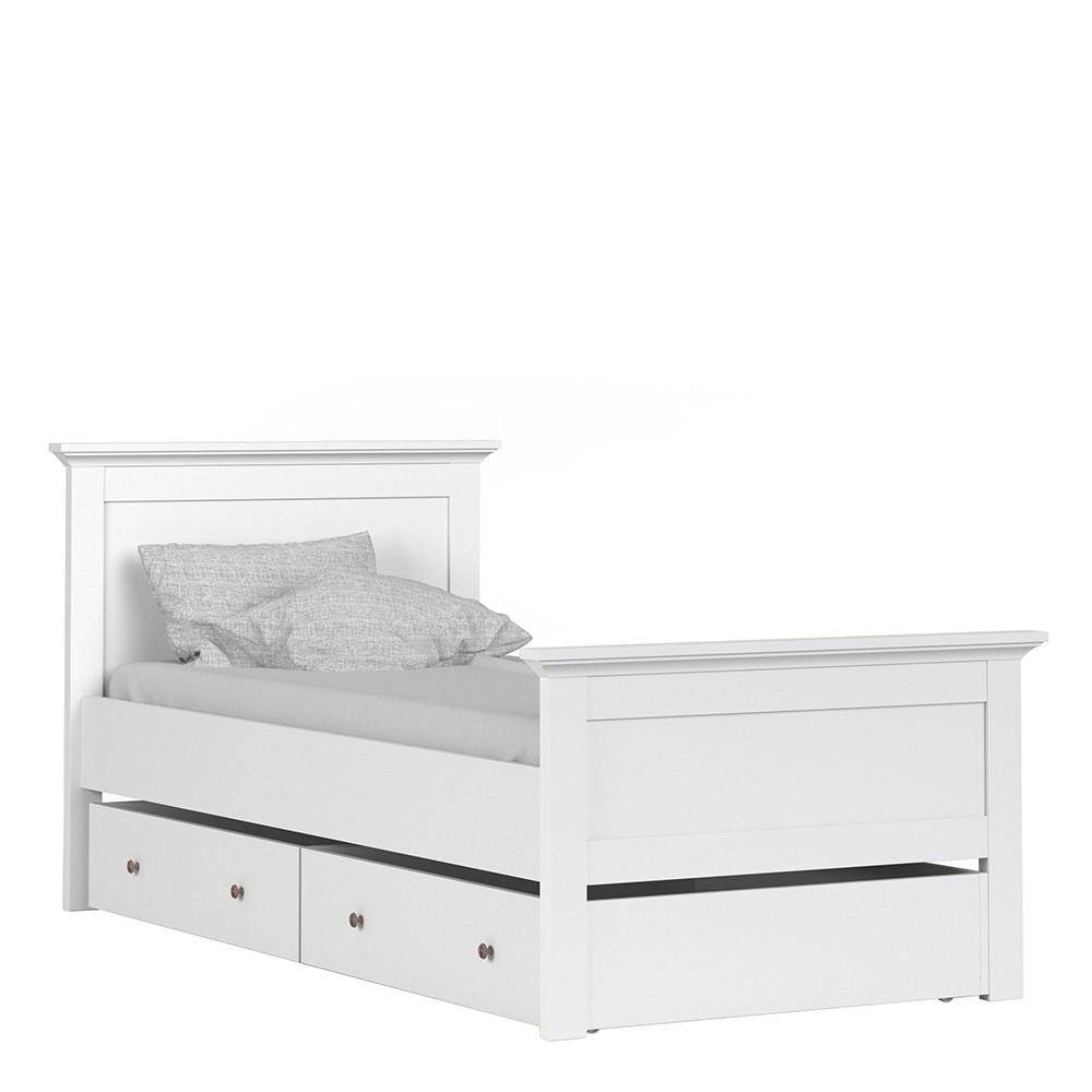 Furniture To Go Paris Under-Bed Storage Drawer for Single Bed in White (7017780549)