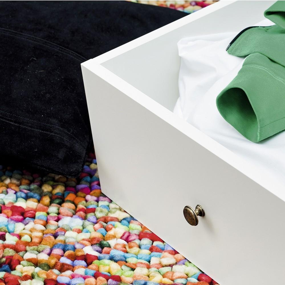 Furniture To Go Paris Under-Bed Storage Drawer for Single Bed in White (7017780549)